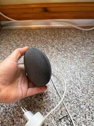 Google Home Mini Negro y cable