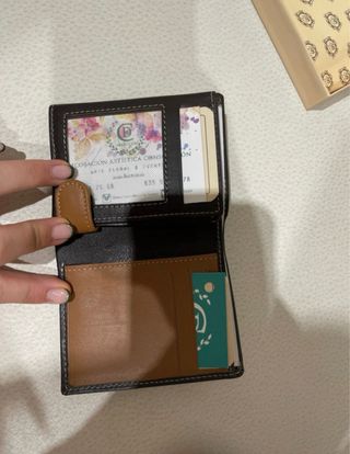 Cartera de piel hombre