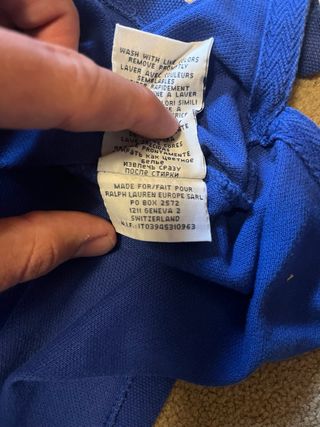 Ralph Lauren Polo with yellow logo Y2K