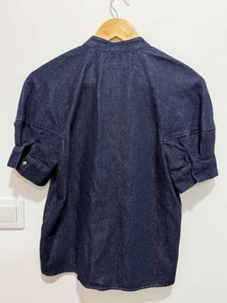 Blusa vaquera con lazada