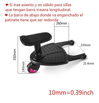 Patinete para carrito de bebé