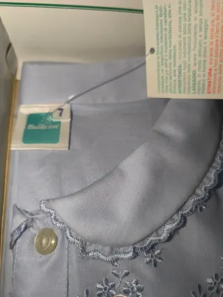Camicia da notte Bollicine azzurra