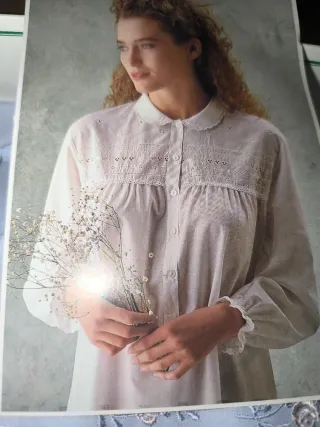 Camicia da notte Bollicine azzurra