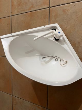 Lavabo caravana + grifo 12V
