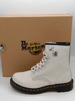 Dr. Martens 1460 Pelle Morbida Bianca Tg 37