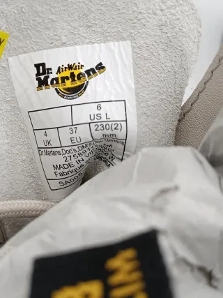 Dr. Martens 1460 Pelle Morbida Bianca Tg 37