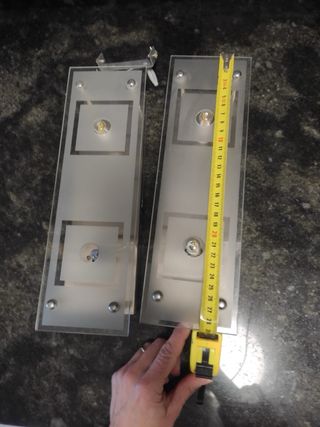 Lámpara de pared cristal y plástico