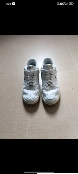 Scarpe Nike Air Force 1 Uomo Bianco Oro