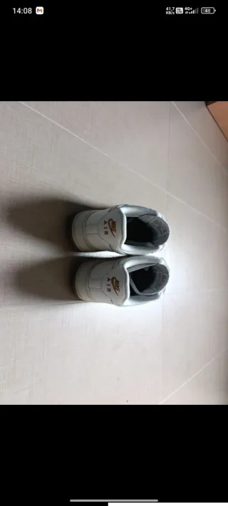 Scarpe Nike Air Force 1 Uomo Bianco Oro