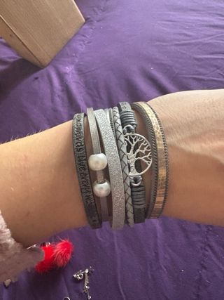 Conjunto Pulseras Árbol de la Vida mas anillo