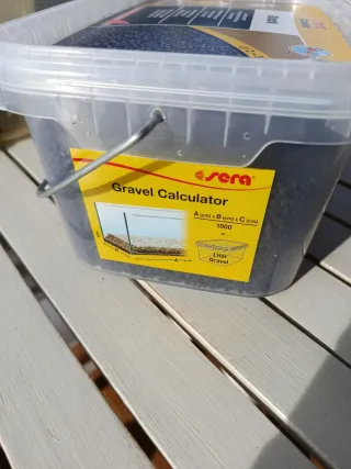 Grava para acuarios.