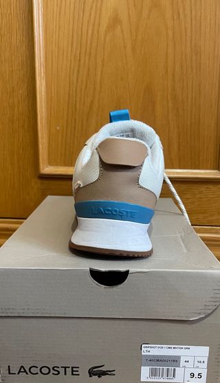 Zapatillas Lacoste Beige y Blanco