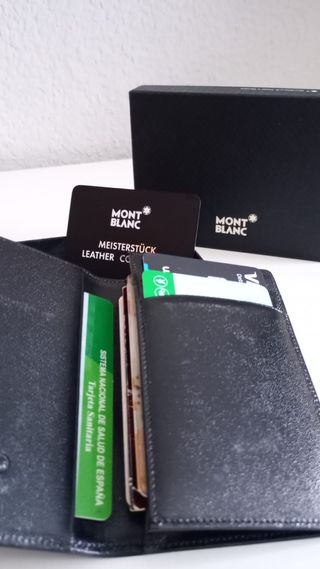 Tarjetero Mont Blanc Negro Unisex