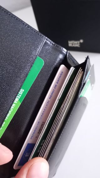 Tarjetero Mont Blanc Negro Unisex