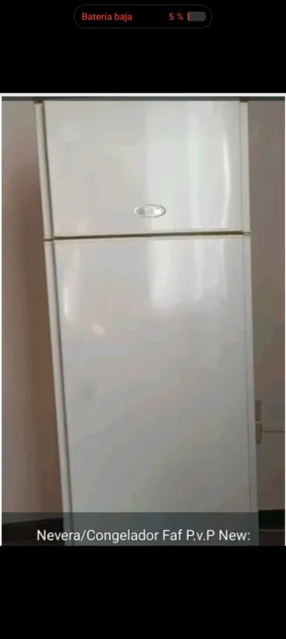 Nevera Congelador Blanca