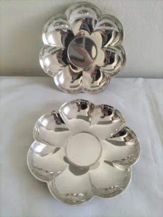 Vajilla antigua plata alpaca Alpadur fuente