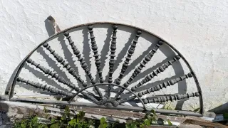 Cancelas antiguas de hierro forjado 2,70x1,40