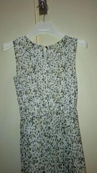 Vestido niña ceremonia fiesta verde oro.7-8 años