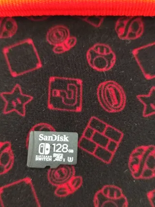 Custodia Nintendo Switch Mario + SD 128GB