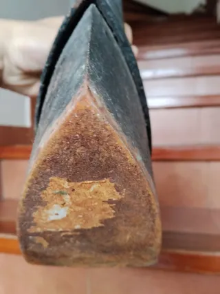 Plancha de carbón antigua