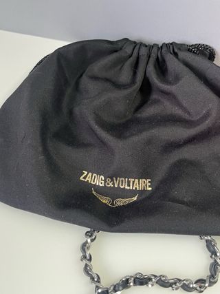 Bolso Zadig & Voltaire Rock Nano Suede Studs Negro
