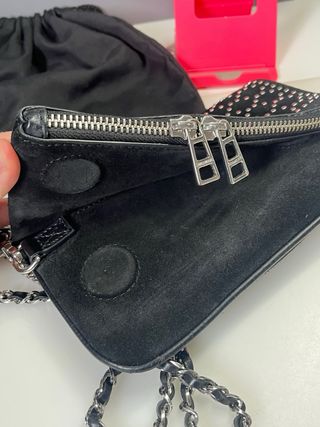 Bolso Zadig & Voltaire Rock Nano Suede Studs Negro
