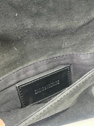 Bolso Zadig & Voltaire Rock Nano Suede Studs Negro