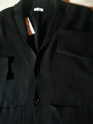 Chaqueta de punto negra