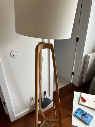 Pé de candeeiro madeira Maisons du Monde