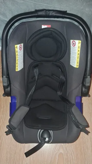 Carrito Jané Muum 3 piezas negro y gris completo