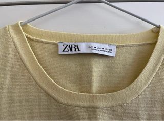 Top tirantes Zara amarillo