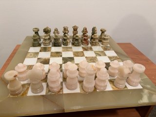 Tablero de ajedrez de mármol 50x50cm