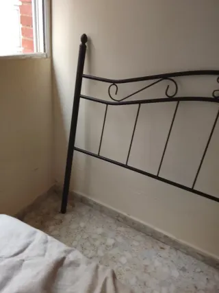 Cabezal de cama de hierro forjado