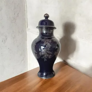 Jarrón Capeans Porcelana Azul