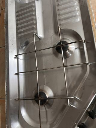 Conjunto de fregadero y hornillas de gas integrado