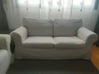 Conjunto Sofás 3+2 Plazas Ektorp Beige/Gris