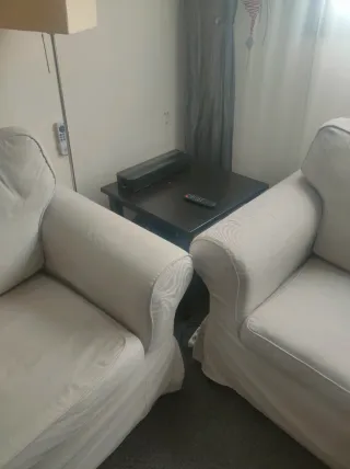 Conjunto Sofás 3+2 Plazas Ektorp Beige/Gris