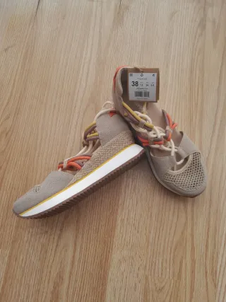 Sandalias mujer beige multicolor talla 38