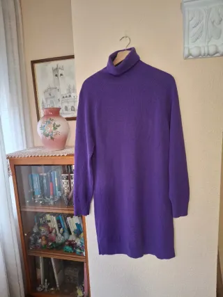 Vestido largo Massimo Dutti Morado