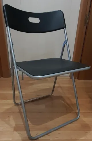 2 Sillas Plegables Metal y Plástico