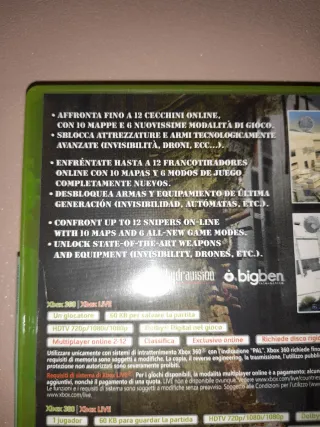 🇪🇦 COME NUOVO. Gioco Snipers per Xbox 360