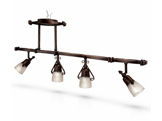 Lámpara De 4 Focos Orientables Vintage-Industrial