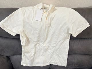 Polo Zara Hombre Crema Talla L