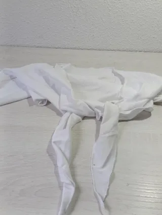 Disfraz de niña de cubana en color blanco blanco