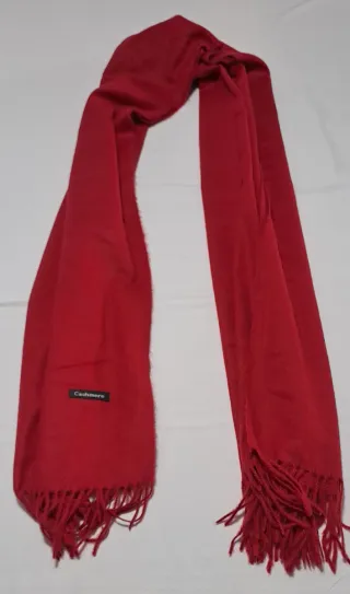 Sciarpa in cashmere rosso vino