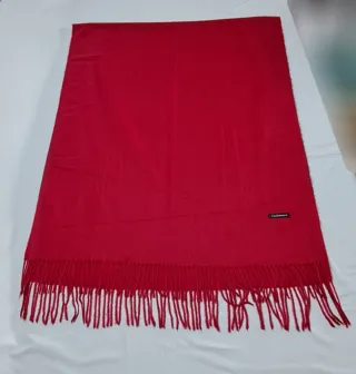 Sciarpa in cashmere rosso vino