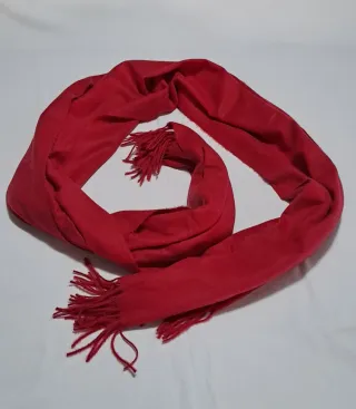 Sciarpa in cashmere rosso vino