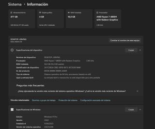 Portátil Acer Nitro 5 Ryzen 7 4800 GTX1650Ti