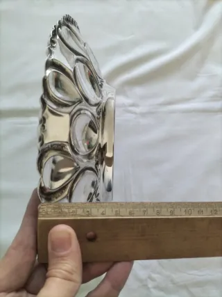 Vajilla antigua fuente servir plata alpaca vintage