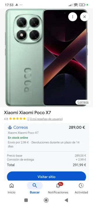 Xiaomi Poco X7 512GB Verde 24GB RAM